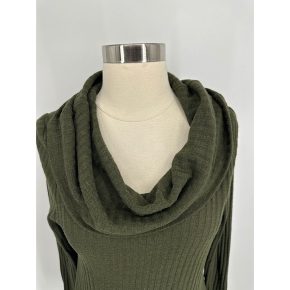 Anthropologie Maeve Ribbed Cowl Neck Long Sleeve Top - Picture 4 of 9